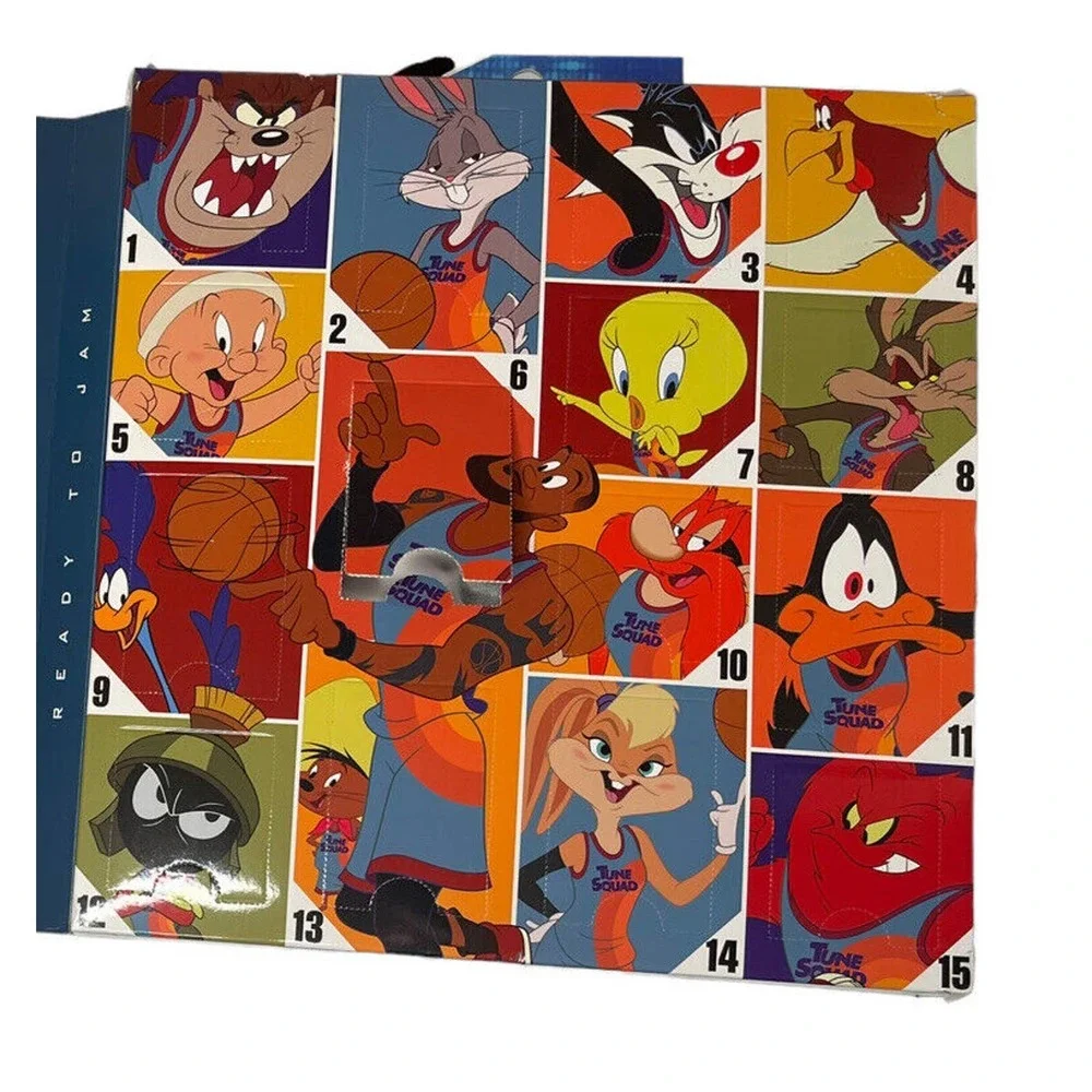 Mens Hot Topic Space Jam‎ New Legacy 15 Days Of Socks Advent Calendar Size 6-12
